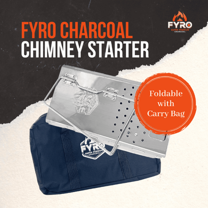 FYRO BBQ Charcoal Chimney Starter (Foldable)