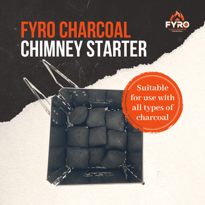 FYRO BBQ Charcoal Chimney Starter (Foldable)