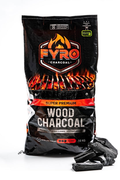 FYRO Premium Fruit Wood Lump Charcoal (4kg / 10kg)