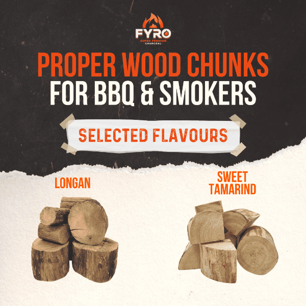 FYRO Smoking Wood Chunks for BBQ and BBQ Smokers