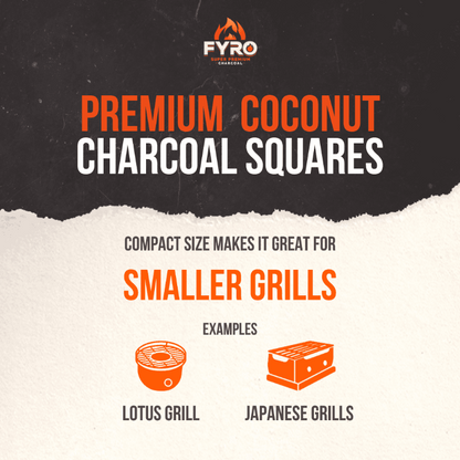 FYRO Cocobrick Premium Charcoal Squares (36pcs)